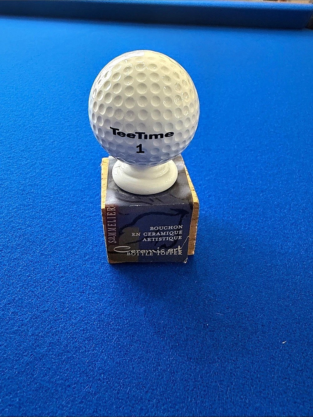 TeeTime 1 Ceramic Golf Ball Bottle Stopper